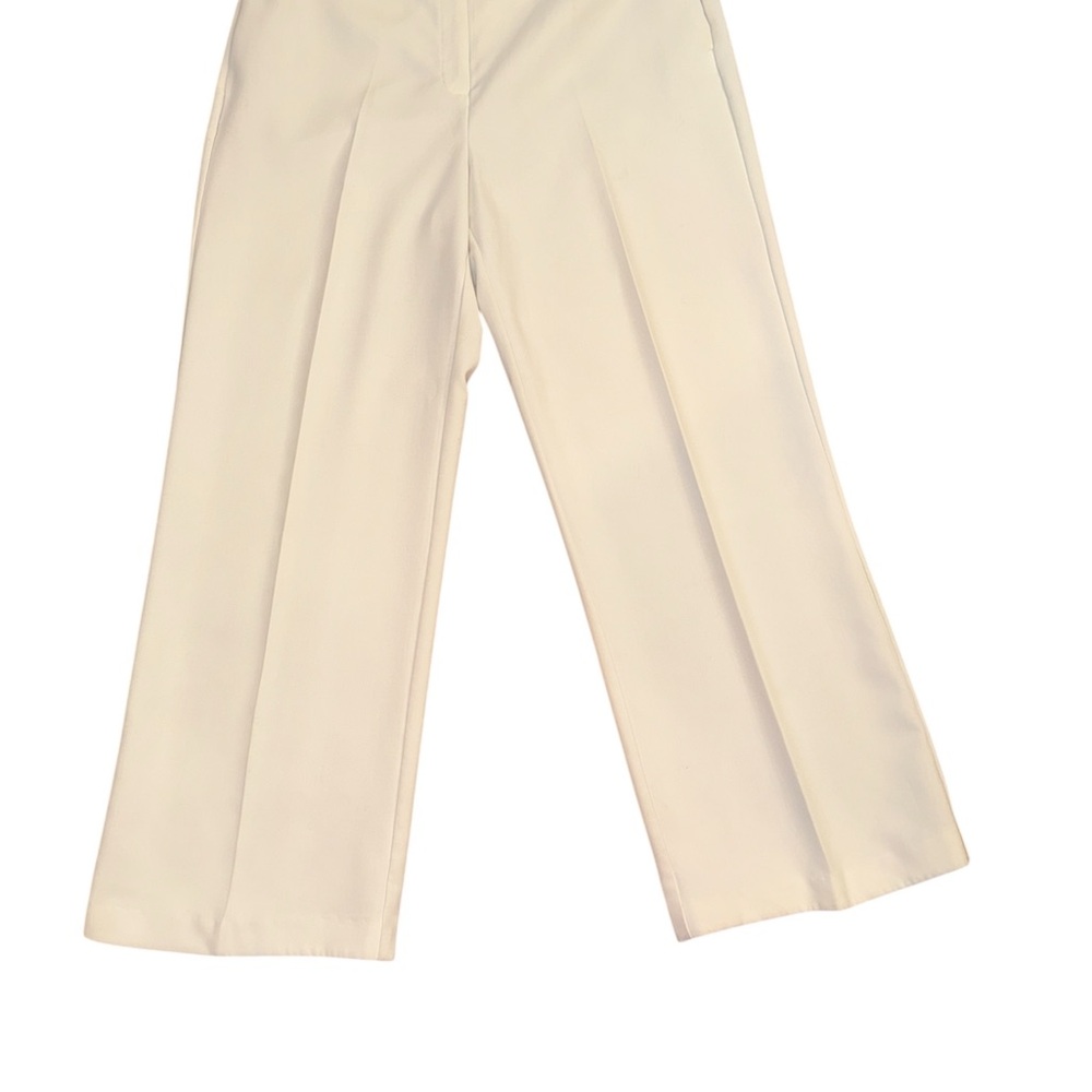 Joie Elegant Cream Wide-Leg Trousers